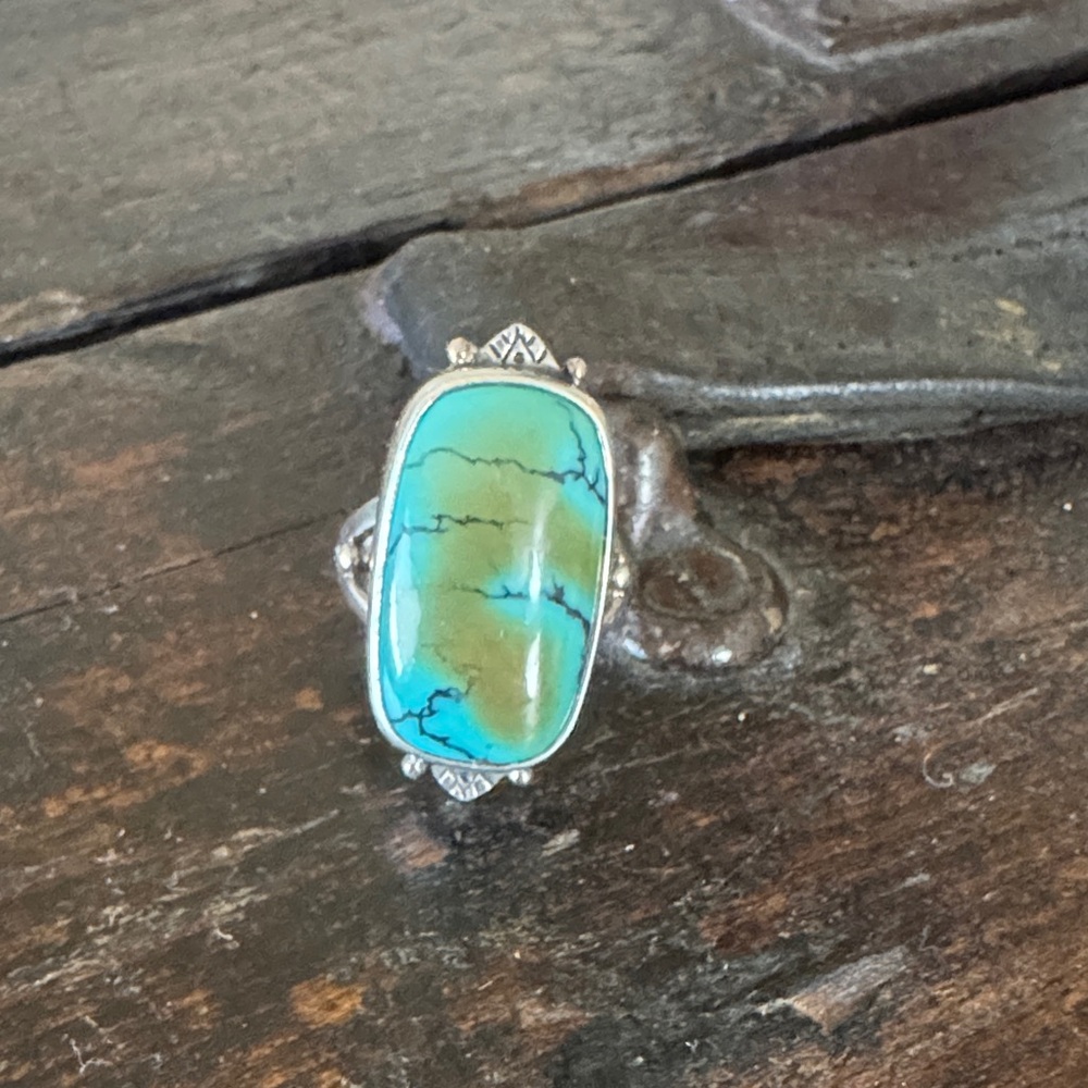 Peyote Bird Nomad Collection Sterling Silver Ring Sz 7.75